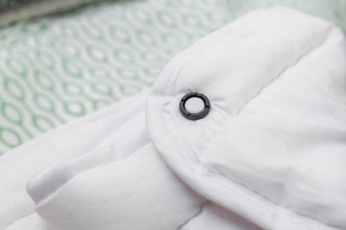 Vidacharmy Bettbezug Clips 24 Stück - Pilzform Weiß & Grau Für Steppdecken